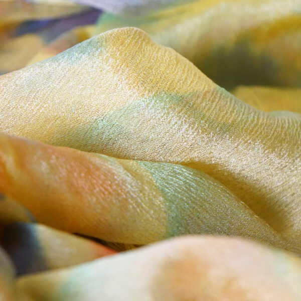 Silk Scarf Gold-Brown