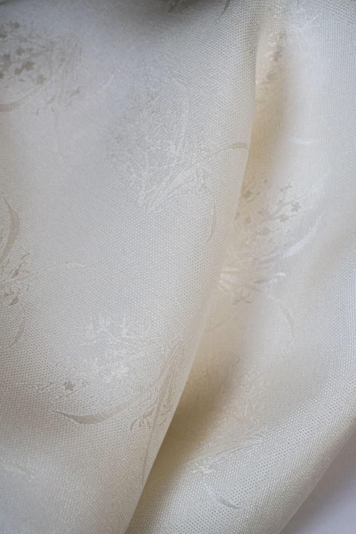 Mulberry Silk Jacquard Fabric