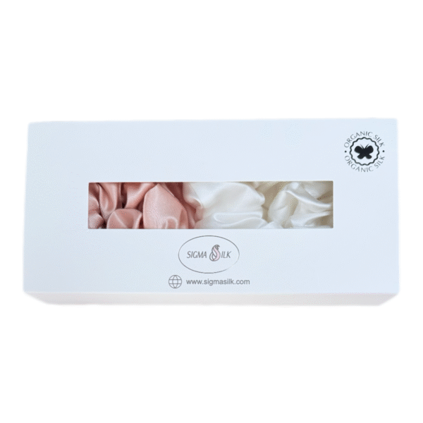 Set of Two Silk Scrunchies