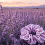 Lavender Mist 22 Momme Mulberry Silk Scrunchie by Sigma Silk