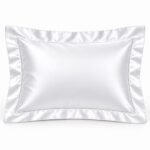 Pearl White 19 Momme Oxford silk pillowcase