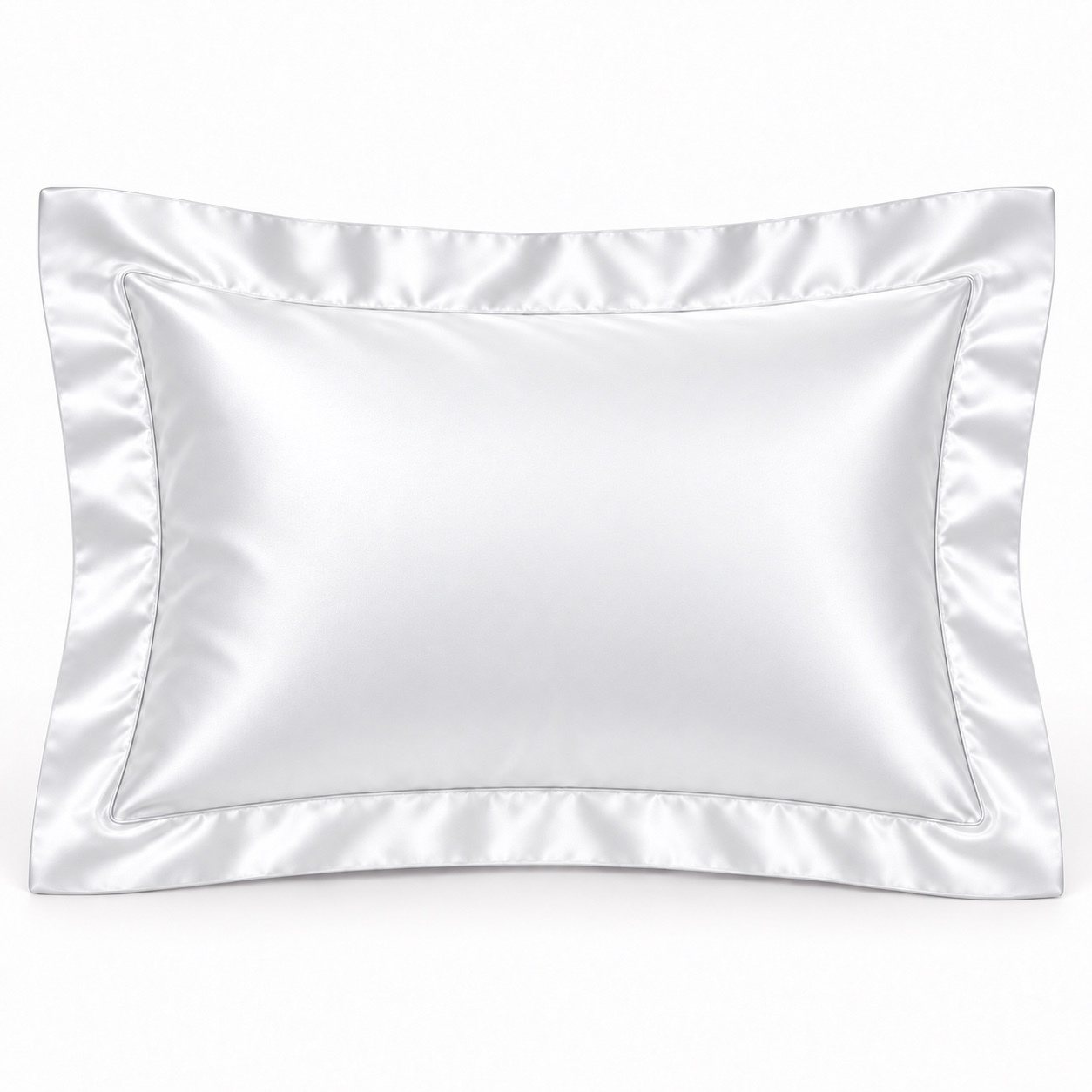 Pearl White 19 Momme Oxford silk pillowcase