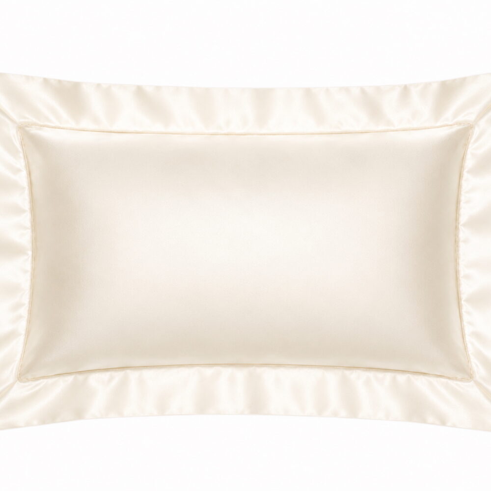 Premium Mulberry Silk Charmeuse Pillowcase Ivory