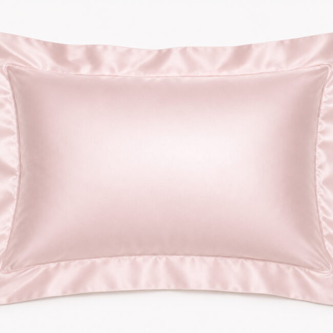 22 Momme Oxford Mulberry Silk Charmeuse Pillowcase Pink Ballet