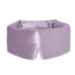 22 Momme Mulberry Silk Charmeuse Silk Filled Sleep Mask in Lavender Mist