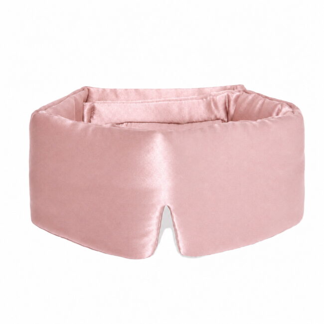 Powder Rose-silk-filled-sleep-mask-on-model.jpg