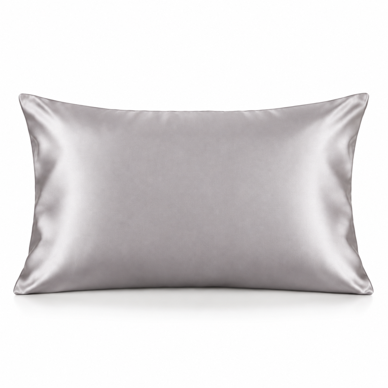 Moonstone Grey 22 Momme silk pillowcase with hidden zipper
