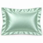 Celadon Green 22 Momme Oxford mulberry silk pillowcase