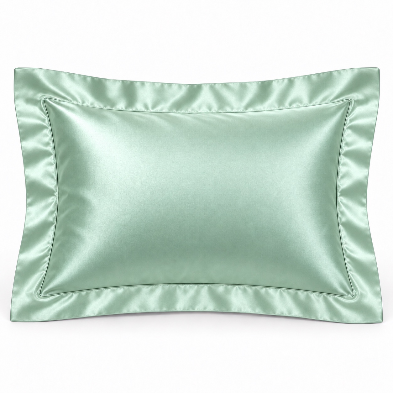 Celadon Green 22 Momme Oxford mulberry silk pillowcase