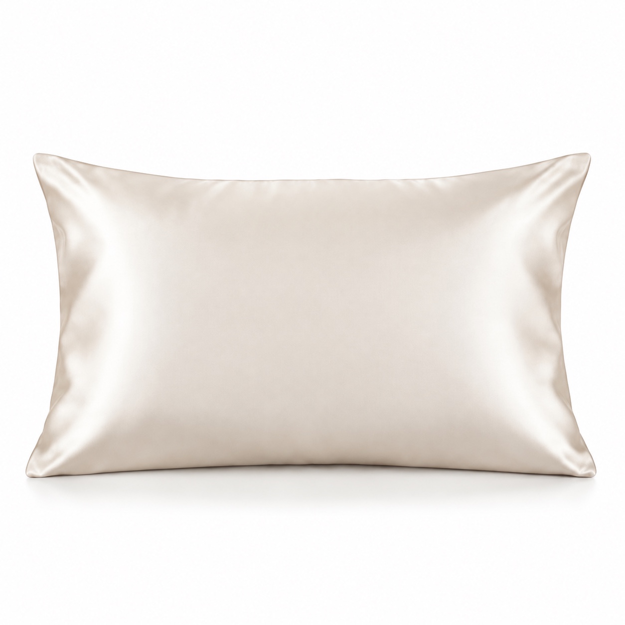 Pearl White 22 Momme silk pillowcase with hidden zipper